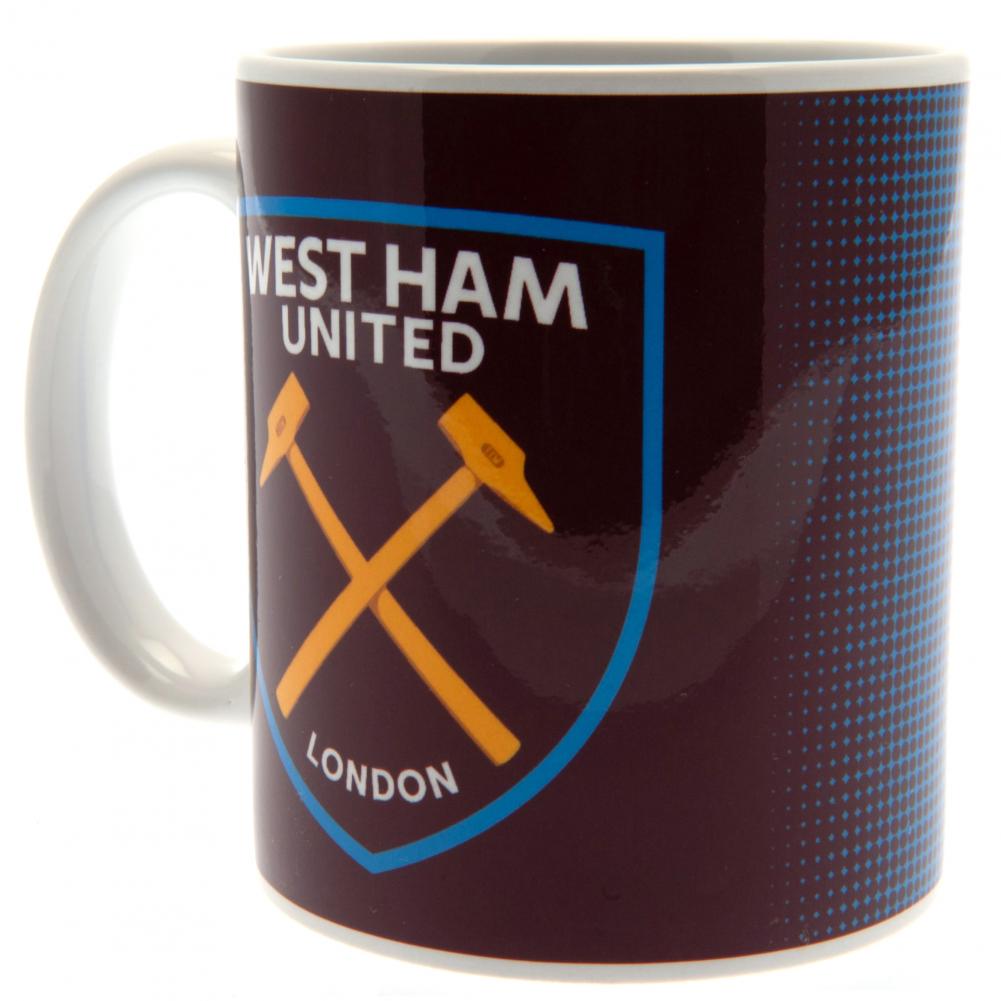 West Ham United FC Halftone Mug: 1 - Mugs By West Ham United