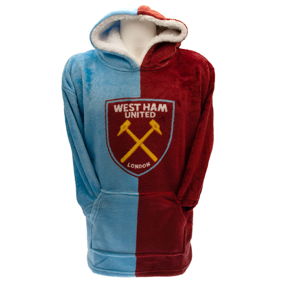 West Ham United FC Poncho Blanket Adults - Shop Blankets At Gift Moments - 1