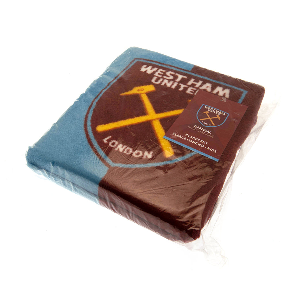 West Ham United FC Poncho Blanket Kids: 3 - Blankets By West Ham United