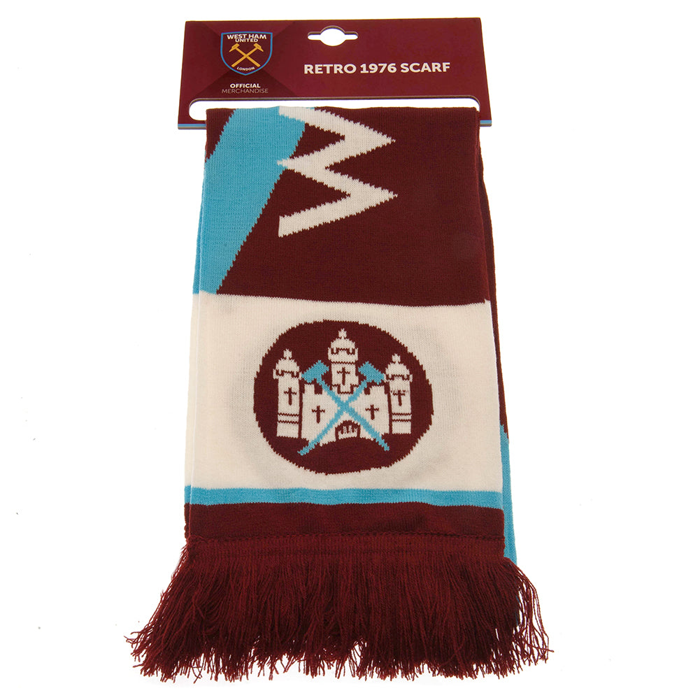 West Ham United FC Retro 1976 Scarf - Shop Scarves At Gift Moments - 4