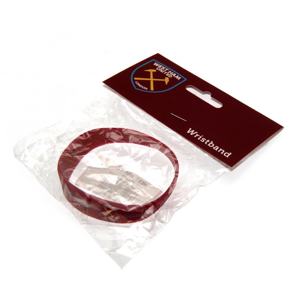 West Ham United FC Silicone Wristband - Shop Accessories At Gift Moments - 3