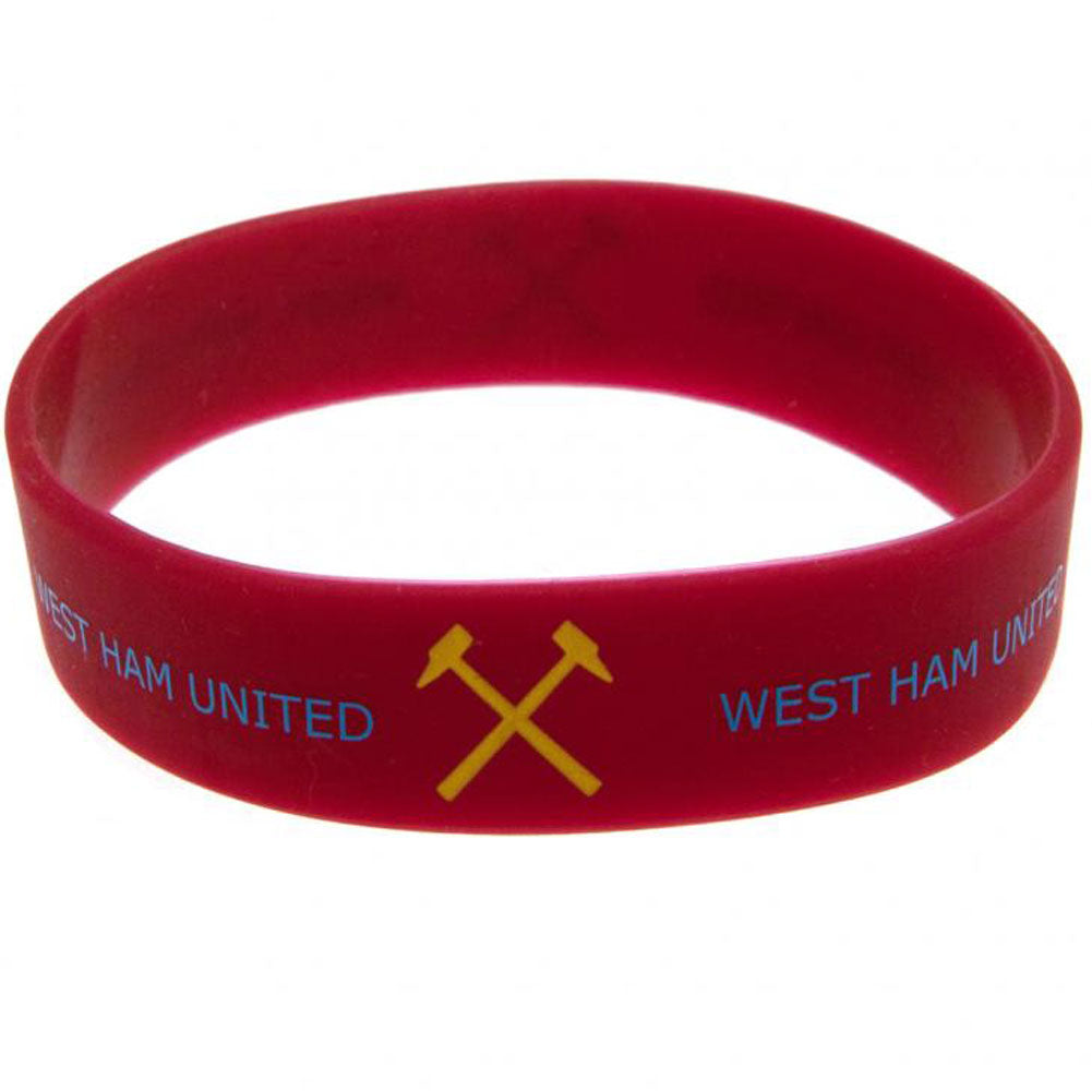West Ham United FC Silicone Wristband - Shop Accessories At Gift Moments - 2