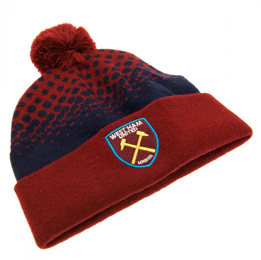 West Ham United FC Fade Ski Hat: 2 - Caps & Hats By West Ham United