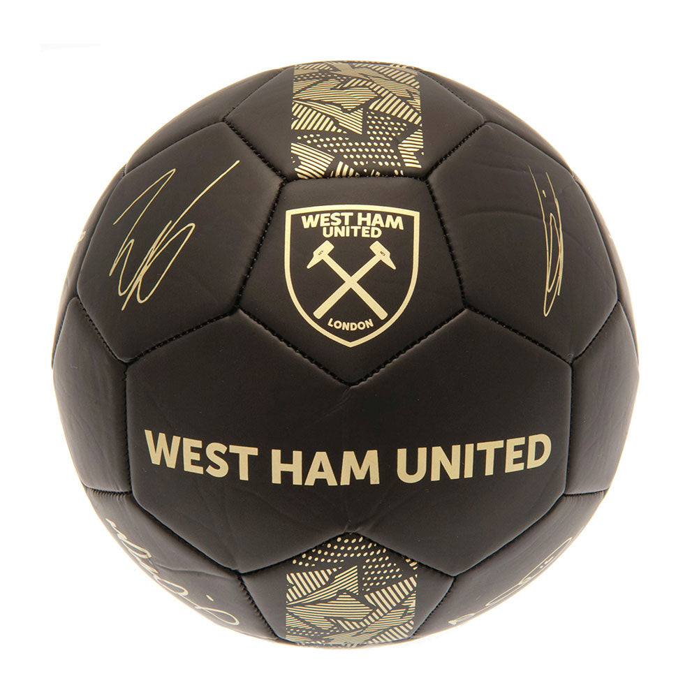 West Ham United FC Sig Gold Phantom Skill Ball - Shop Balls At Gift Moments - 1