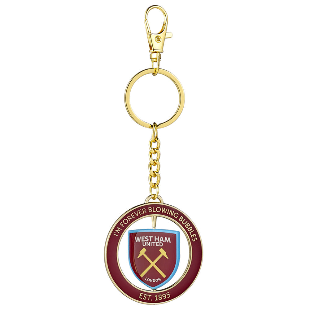 West Ham United FC Spinner Keyring - Shop Keyrings At Gift Moments - 3