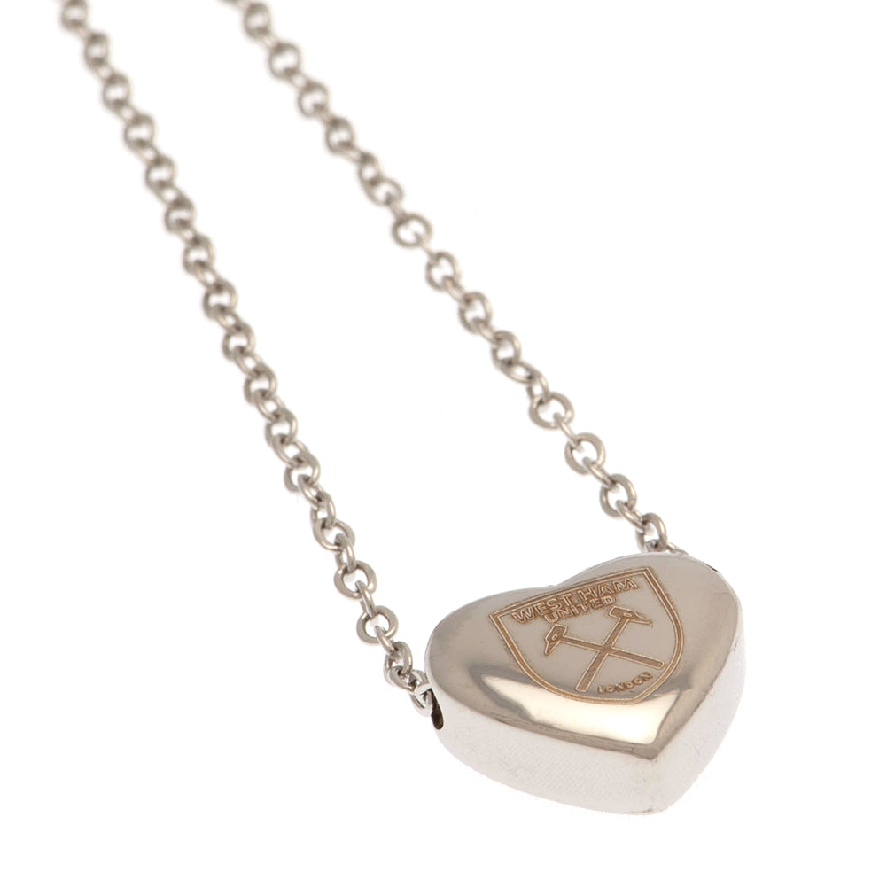 West Ham United FC Stainless Steel Heart Necklace - Shop Necklaces At Gift Moments - 2
