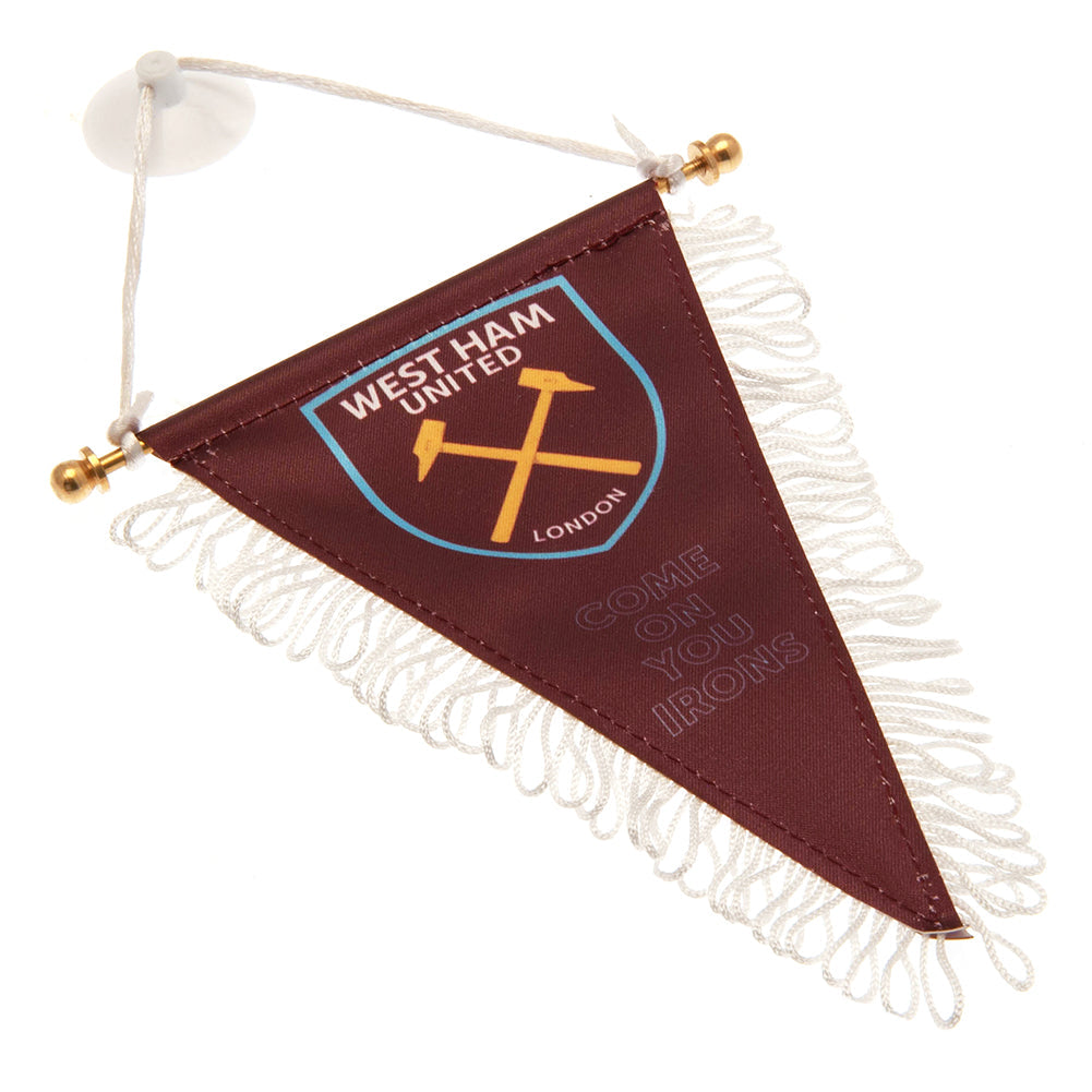 West Ham United FC Triangular Mini Pennant: 2 - Flags & Banners By West Ham United