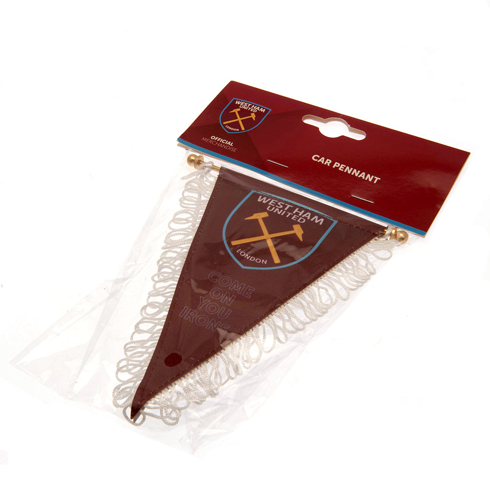 West Ham United FC Triangular Mini Pennant: 3 - Flags & Banners By West Ham United
