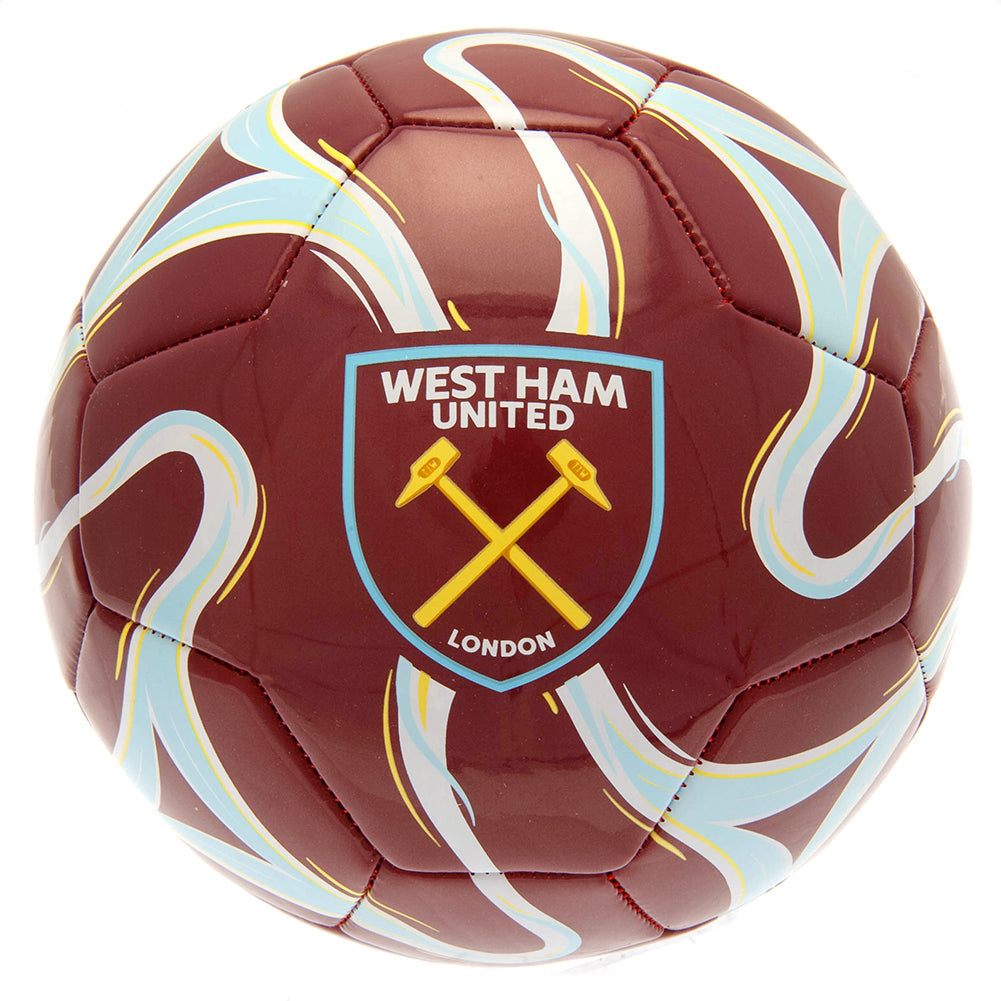 West Ham United FC Cosmos Colour Football - Shop Balls At Gift Moments - 1