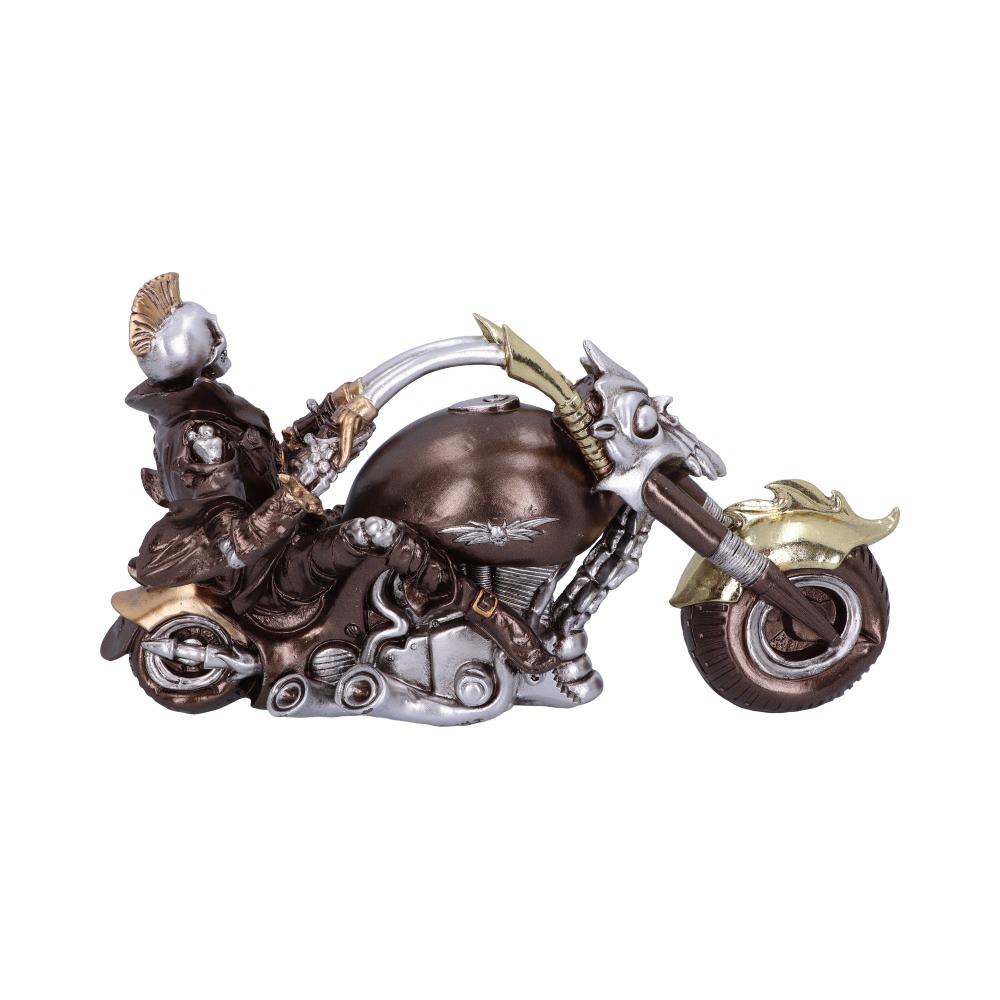 Wheels of Steel 29cm Steampunk Motorcycle Skeleton Figurine.: 4 - Figures & Collectables By Gift Moments