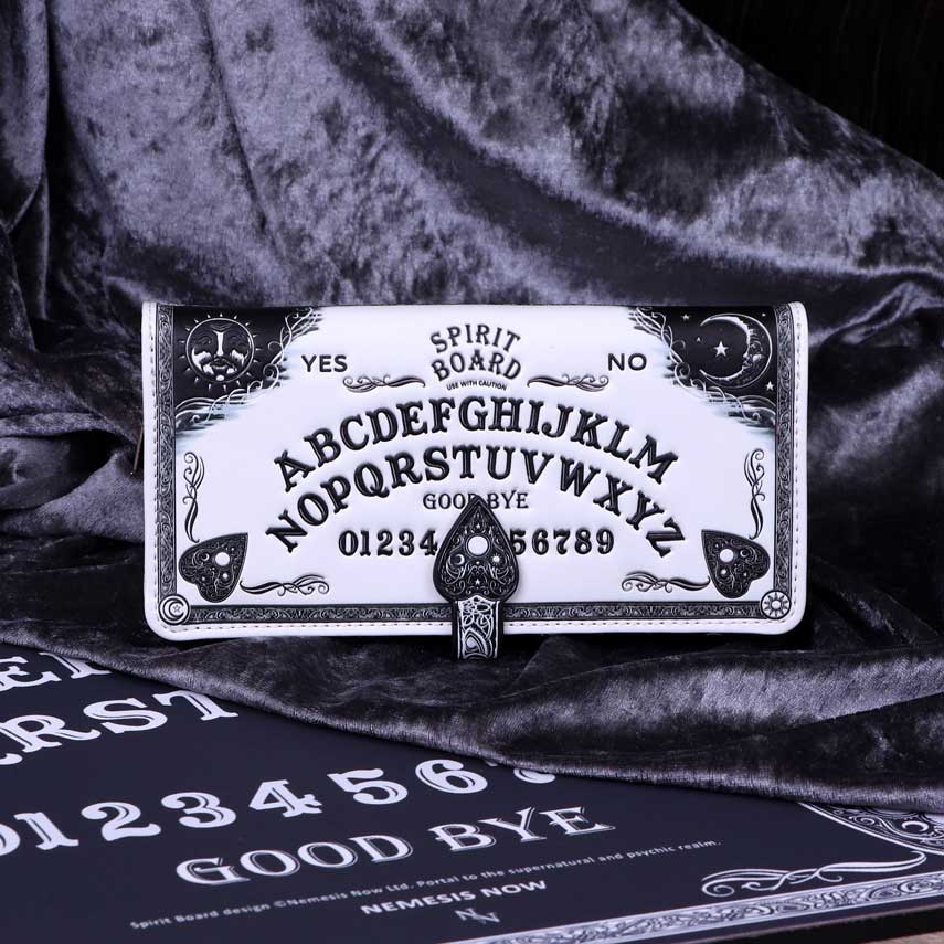 White Spirit Board Embossed Ouija Purse: 1 - Purses By NN Designs
