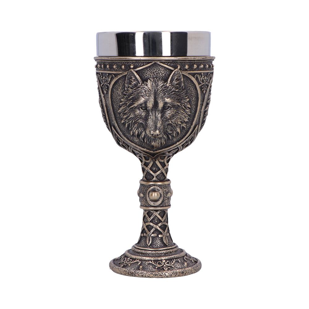 Wild Thirst Medieval Wolf Chalice 20cm: 2 - Goblets & Chalices By Gift Moments