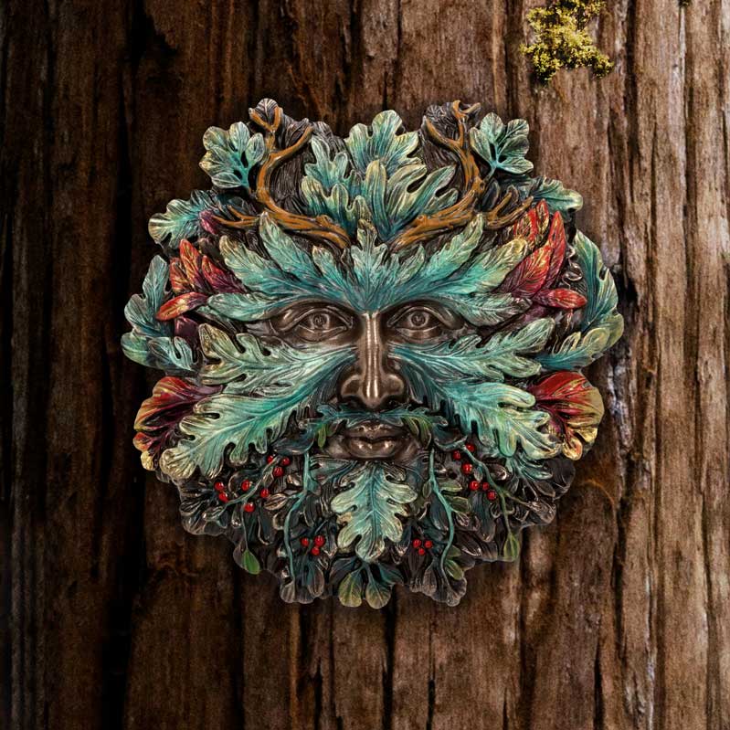 Winter Solstice Wall Mounted Tree Spirit 13cm: 1 - Wall Hanging Sculptures By Gift Moments