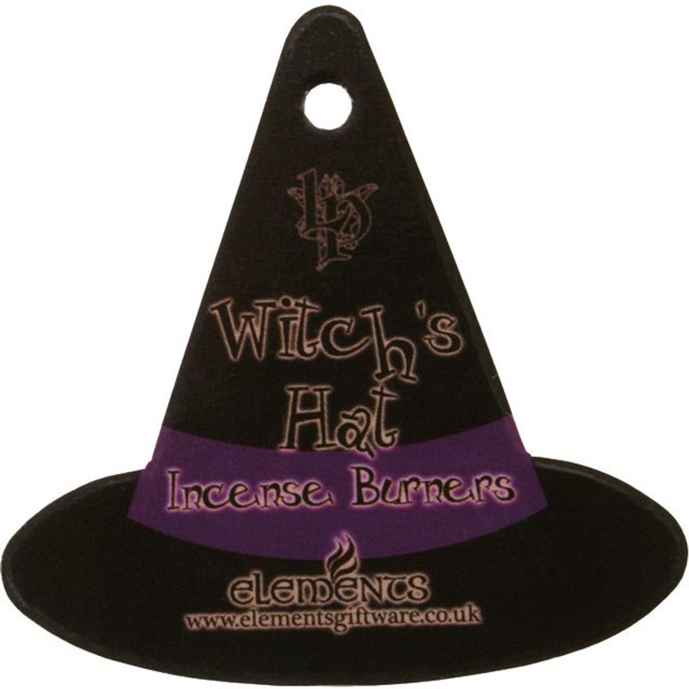 Witch Hat With Cat Incense Cone Holder: 3 - Incense Holders By Gift Moments