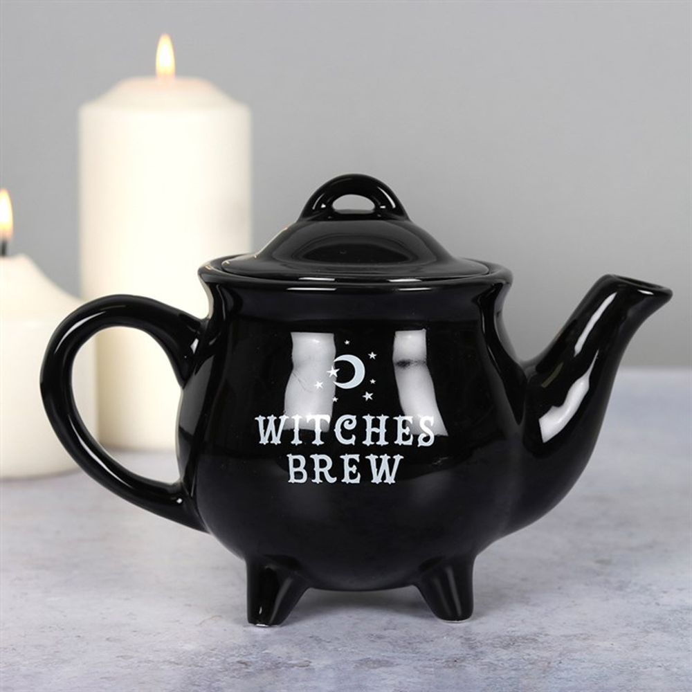 Witches Brew Black Ceramic Tea Pot: 1 - By Gift Moments