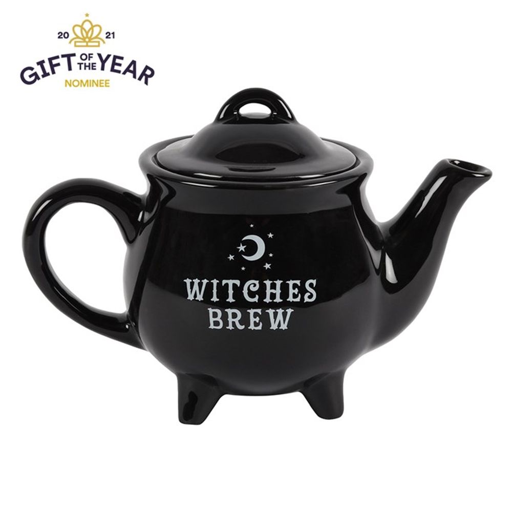 Witches Brew Black Ceramic Tea Pot: 2 - By Gift Moments