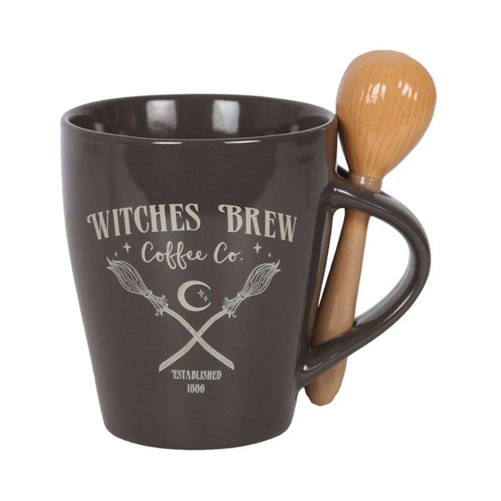 Witches Brew Coffee Co. Mug and Spoon Set: 2 - Mugs By Gift Moments