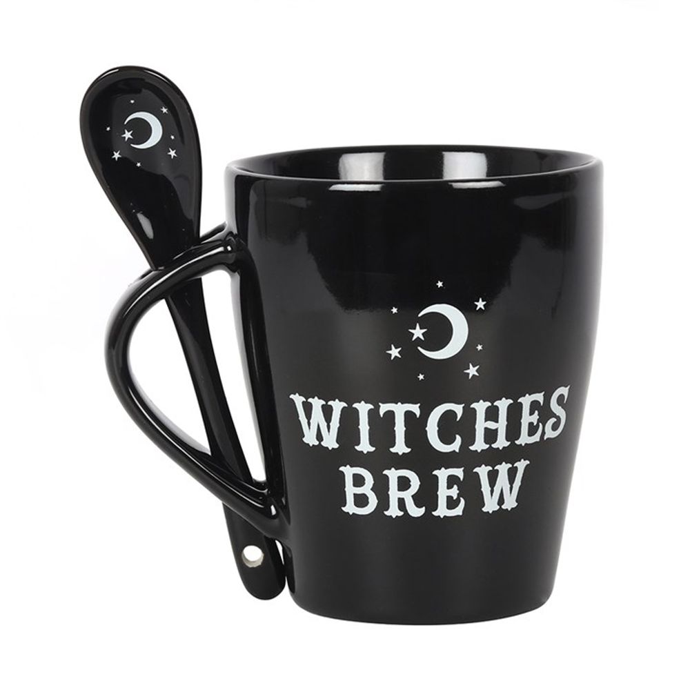 Witches Brew Mug and Spoon Set: 2 - Mugs By Gift Moments