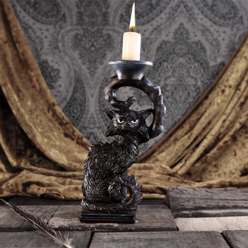 Witches Familiar Salem Candlestick Holder 20cm: 1 - Candles & Holders By NN Designs