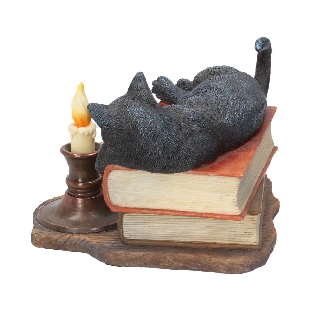 Witching Hour Cat Figurine by Lisa Parker Black Cat & Candle Ornament: 4 - Figurines Medium (15-29cm) By Lisa Parker