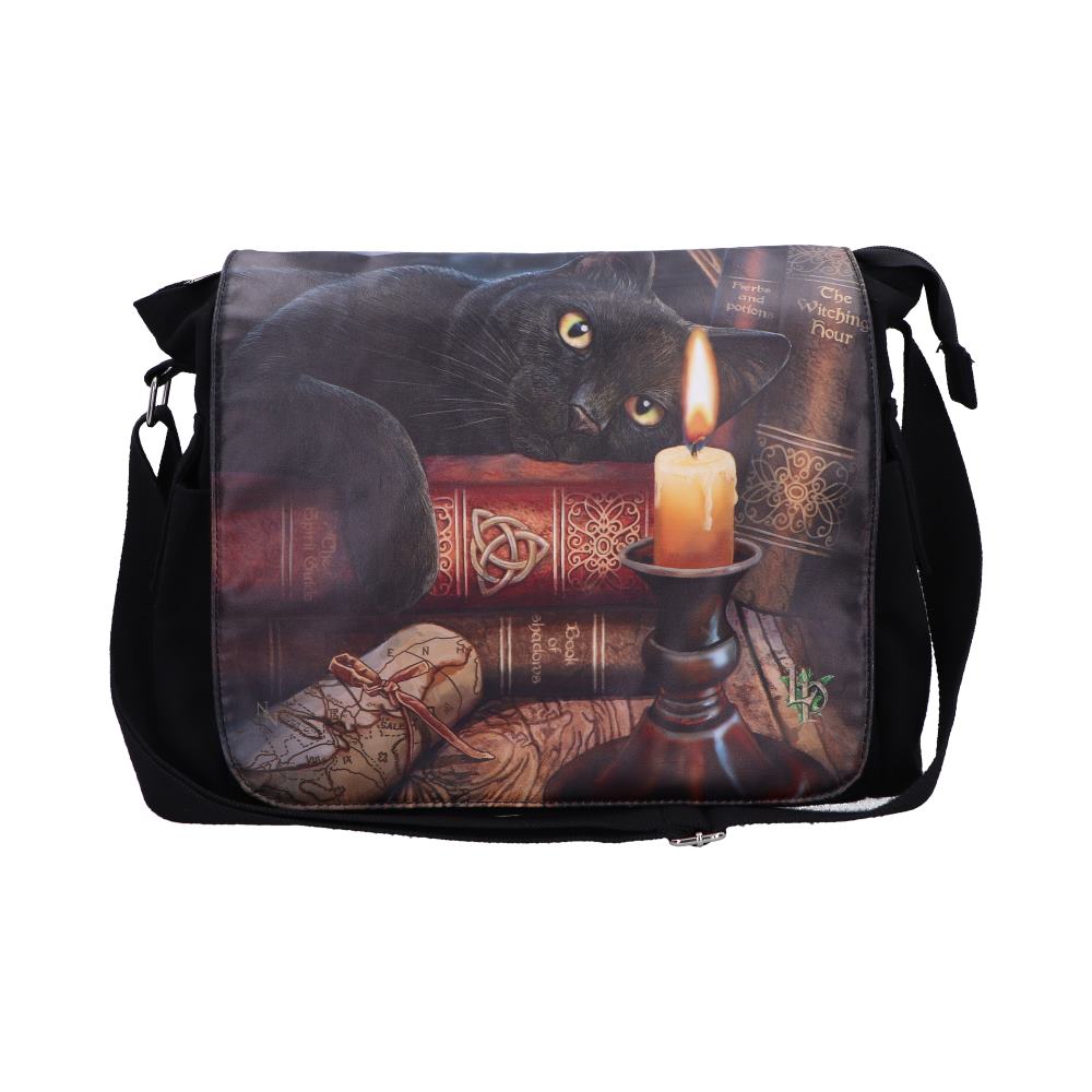 Witching Hour Cat Messenger Bag by Lisa Parker: 2 - Bags By Lisa Parker