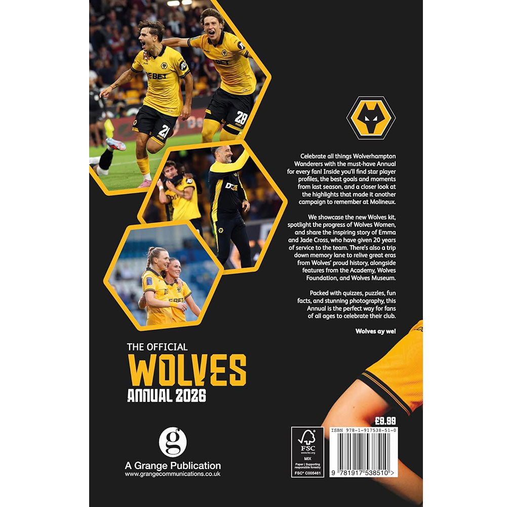 Wolverhampton Wanderers FC Annual 2026 - Shop Books At Gift Moments - 2