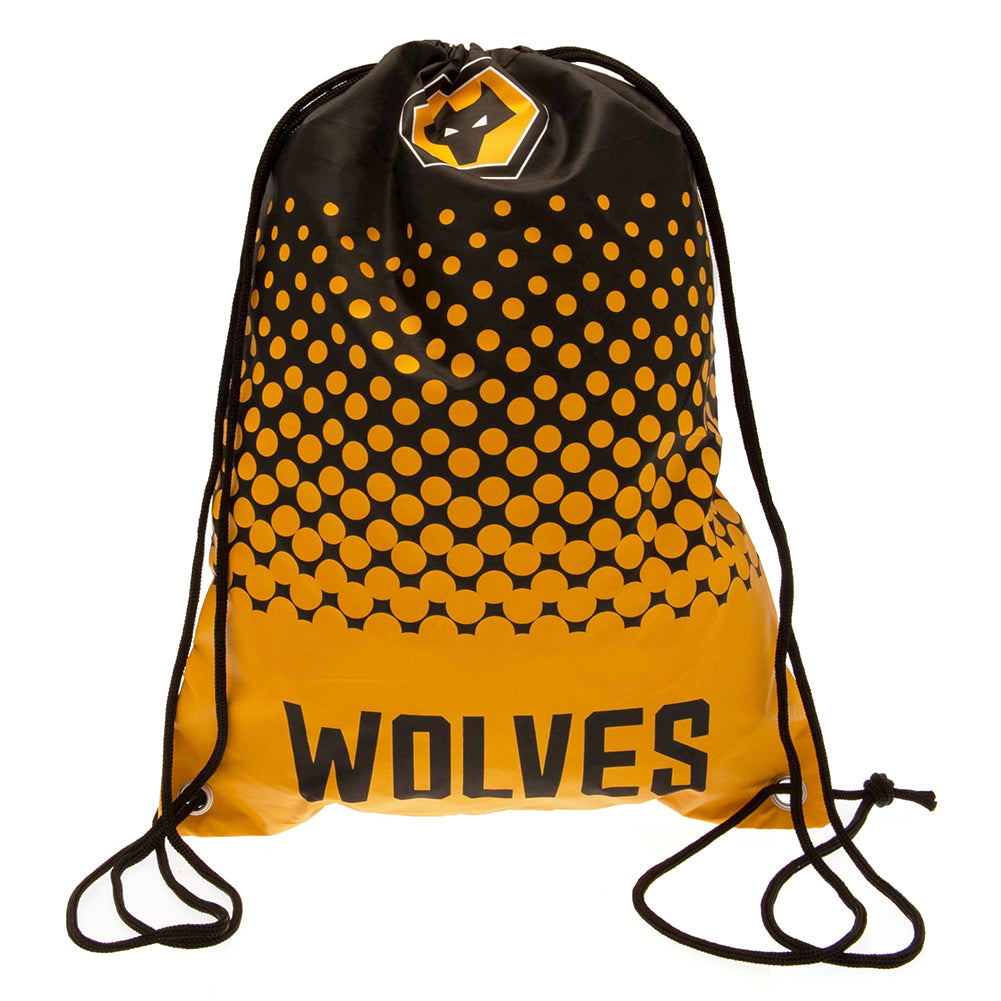 Wolverhampton Wanderers FC Fade Gym Bag: 1 - Bags By Wolverhampton Wanderers