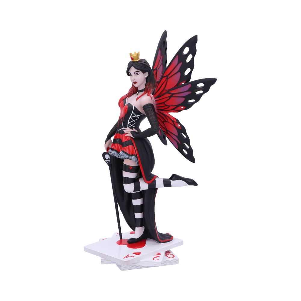 Wonderland Fairies Queen of Hearts Red Card Figurine: 3 - Figures & Collectables By NN Designs