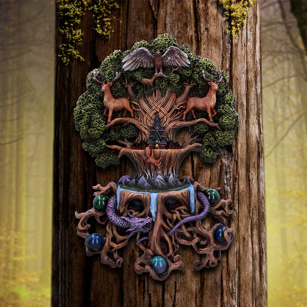 Yggdrasil Wall Plaque by Anne Stokes - Shop Wall Hanging Sculptures At Gift Moments - 1