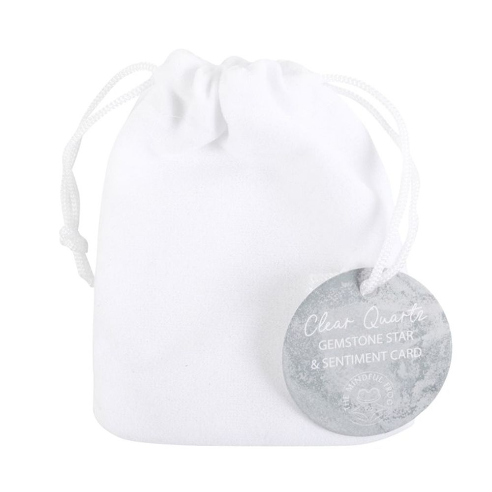 You’re a Star Lucky Clear Quartz Crystal Star in a Bag: 3 - By Gift Moments