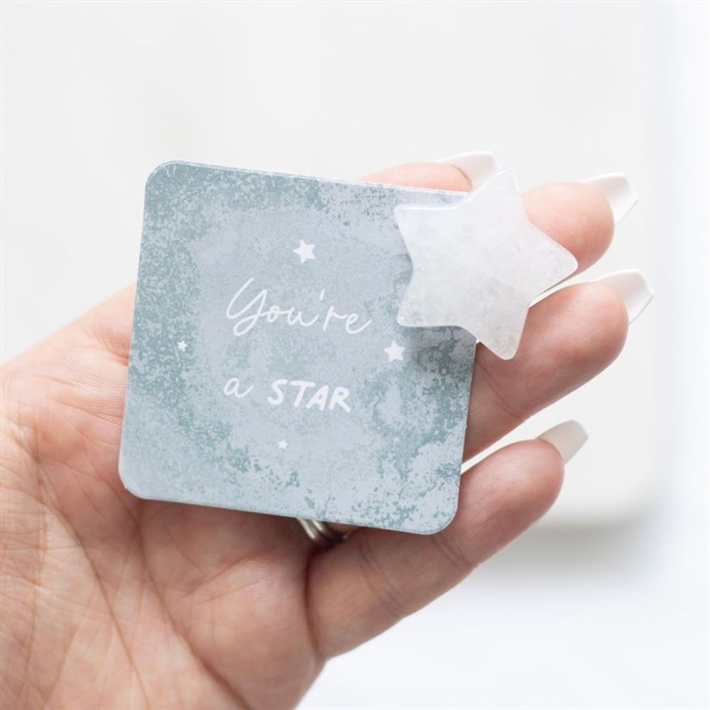 You’re a Star Lucky Clear Quartz Crystal Star in a Bag: 4 - By Gift Moments