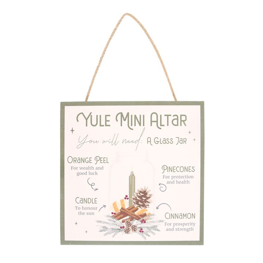 Yule Altar MDF Hanging Sign: 2 - Signs & Plaques By Gift Moments