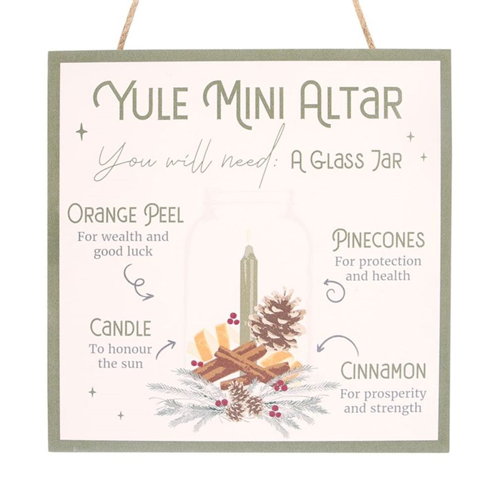 Yule Altar MDF Hanging Sign: 1 - Signs & Plaques By Gift Moments