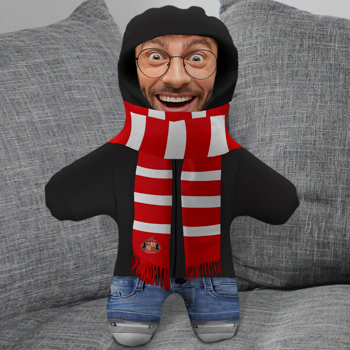 Personalised Sunderland AFC Mini Me Photo Cushion