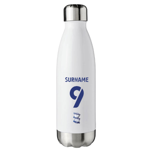 Personalised Birmingham City FC Back of Shirt Insulated Water Bottle