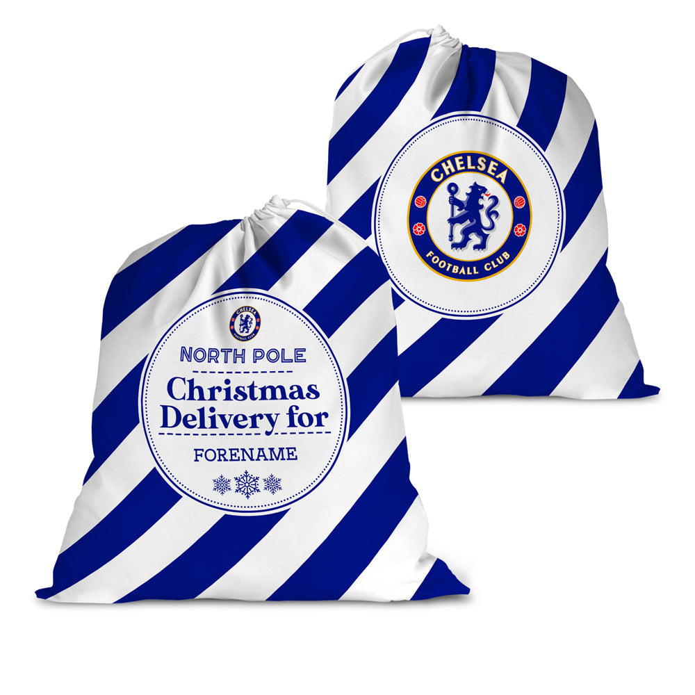 Personalised Chelsea FC Christmas Delivery Sack