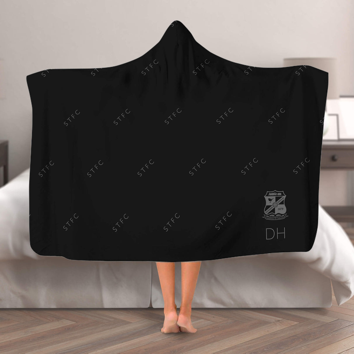 Personalised Swindon Town FC Adult Hooded Blanket