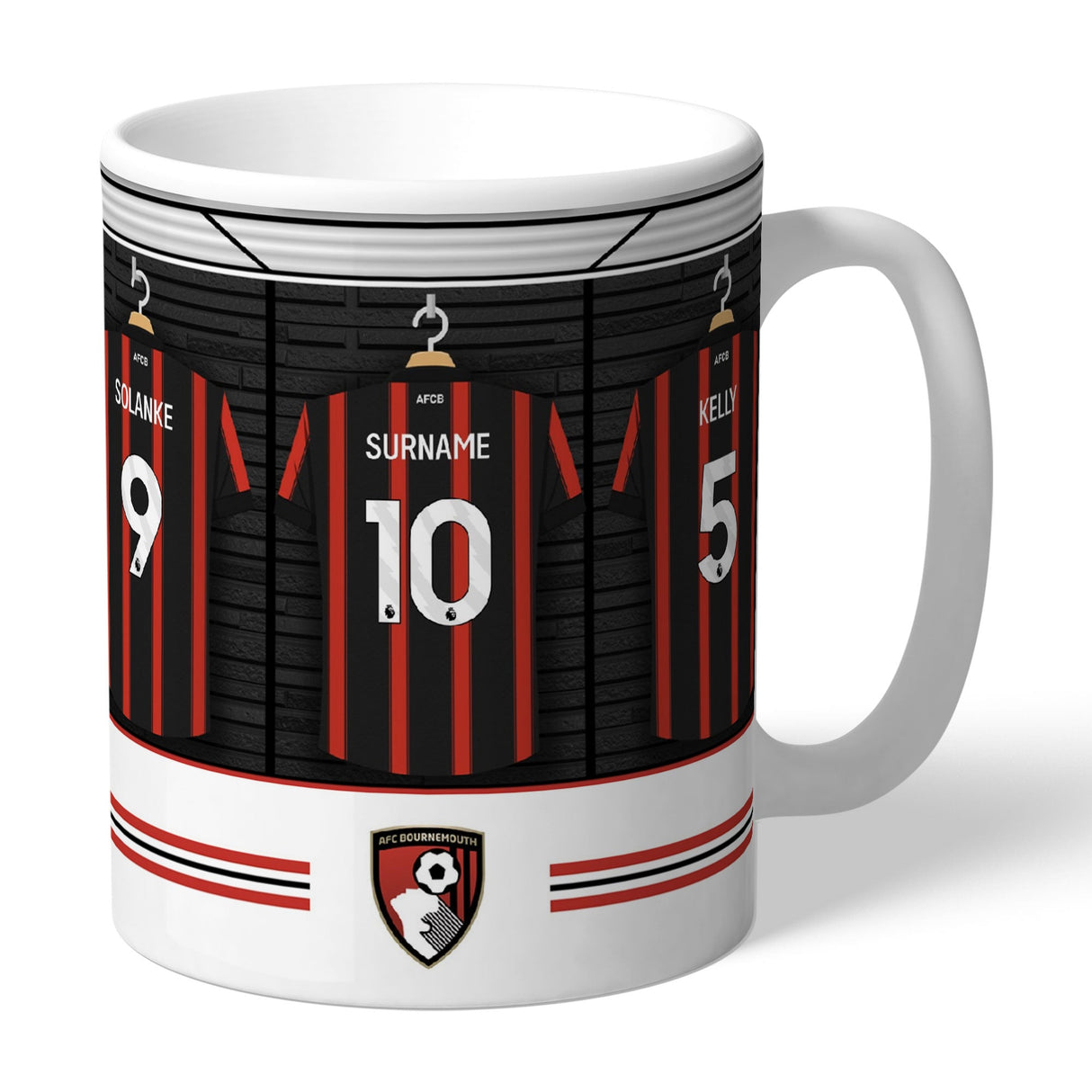 Personalised AFC Bournemouth Dressing Room Mug