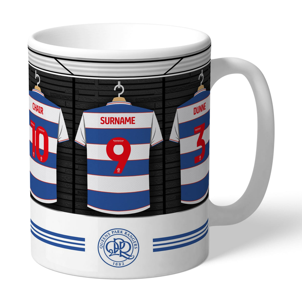 Personalised Queens Park Rangers FC Dressing Room Mug