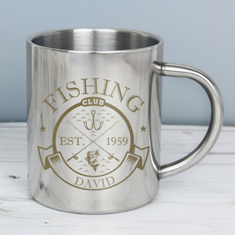 Fishing Club Stainless Steel Mug - Gift Moments