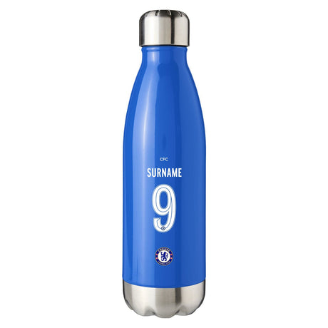 Chelsea FC Back of Shirt Blue Insulated Water Bottle - CFG