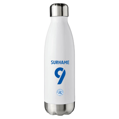 Personalised Queens Park Rangers FC Back of Shirt Insulated Water Bottle