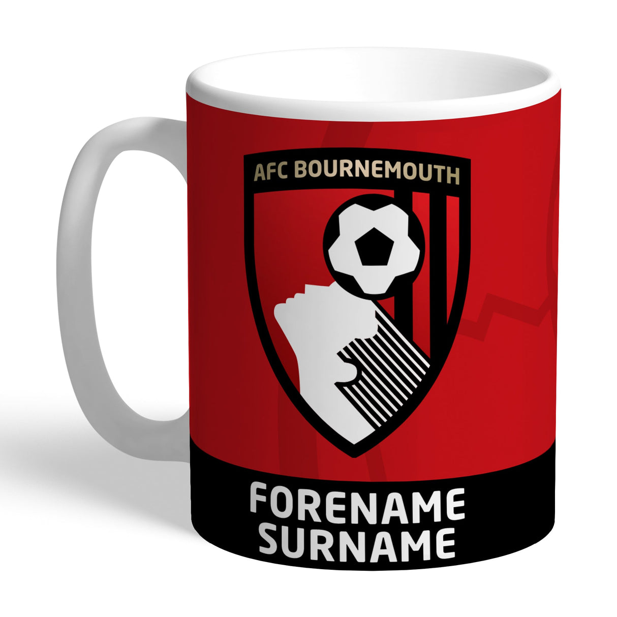 Personalised AFC Bournemouth Bold Crest Mug