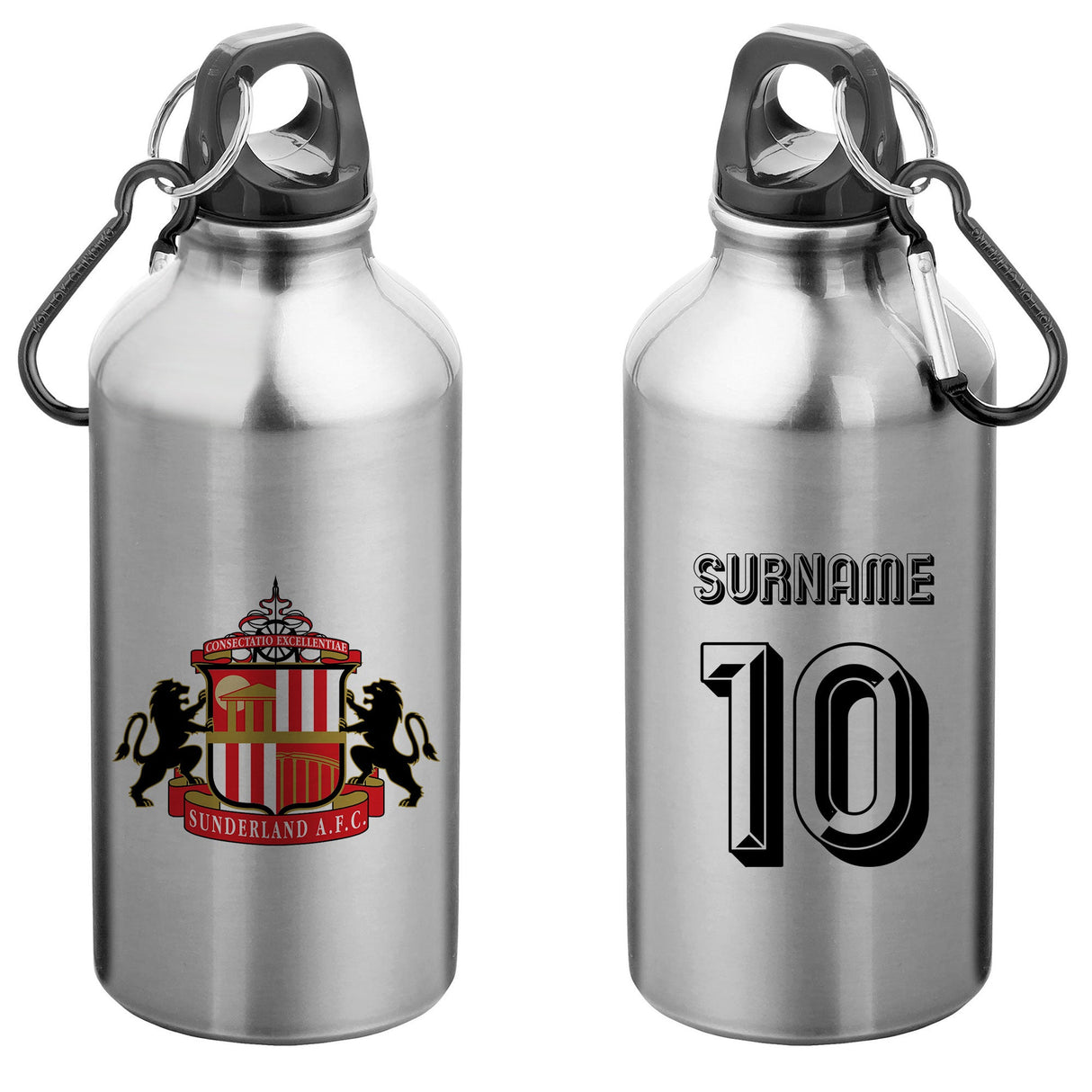 Personalised Sunderland AFC Retro Water Bottle