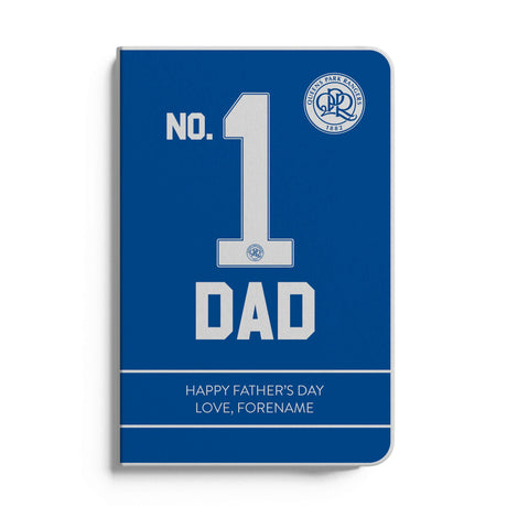 Personalised QPR FC Father's Day A5 Notebook