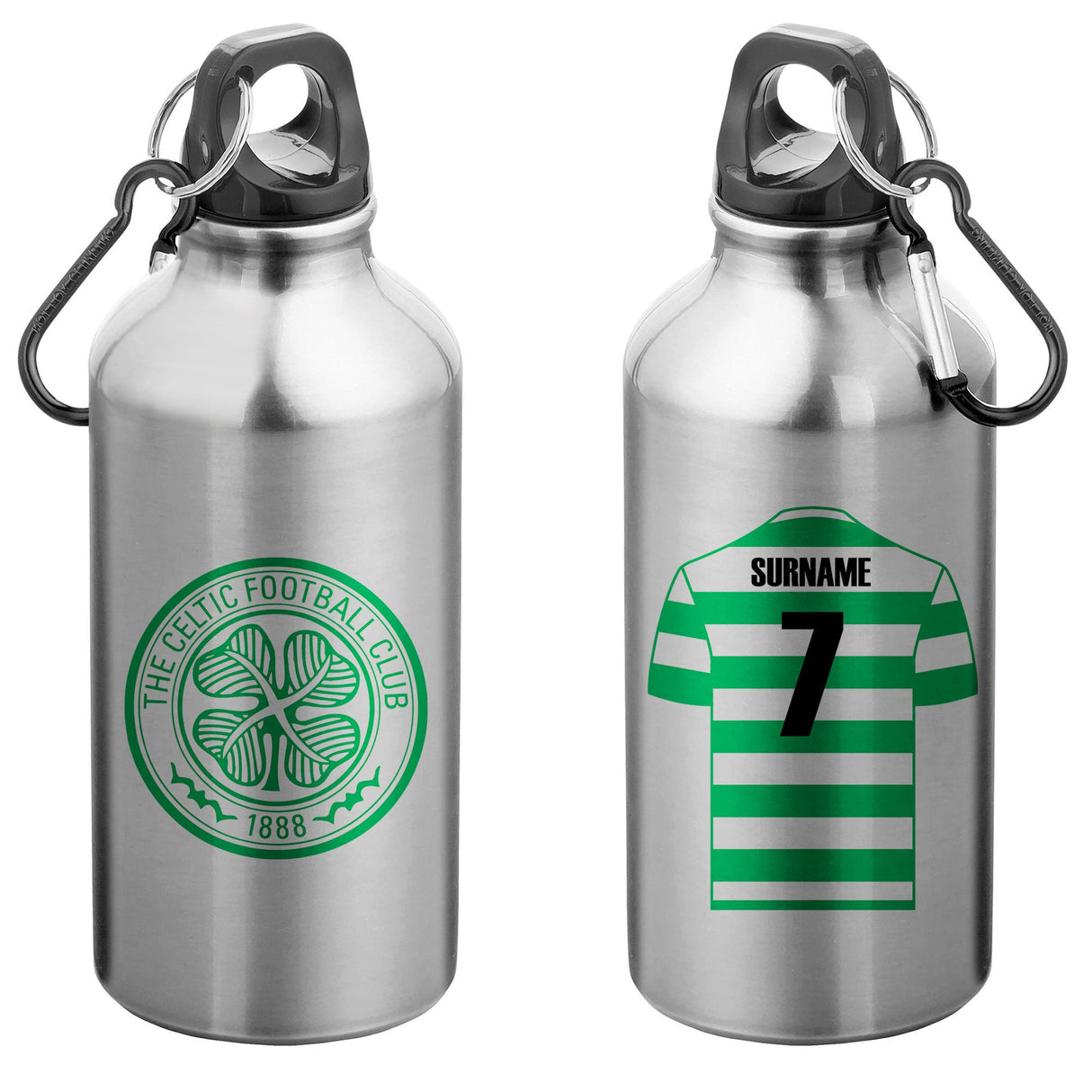 Personalised Celtic FC Retro Water Bottle