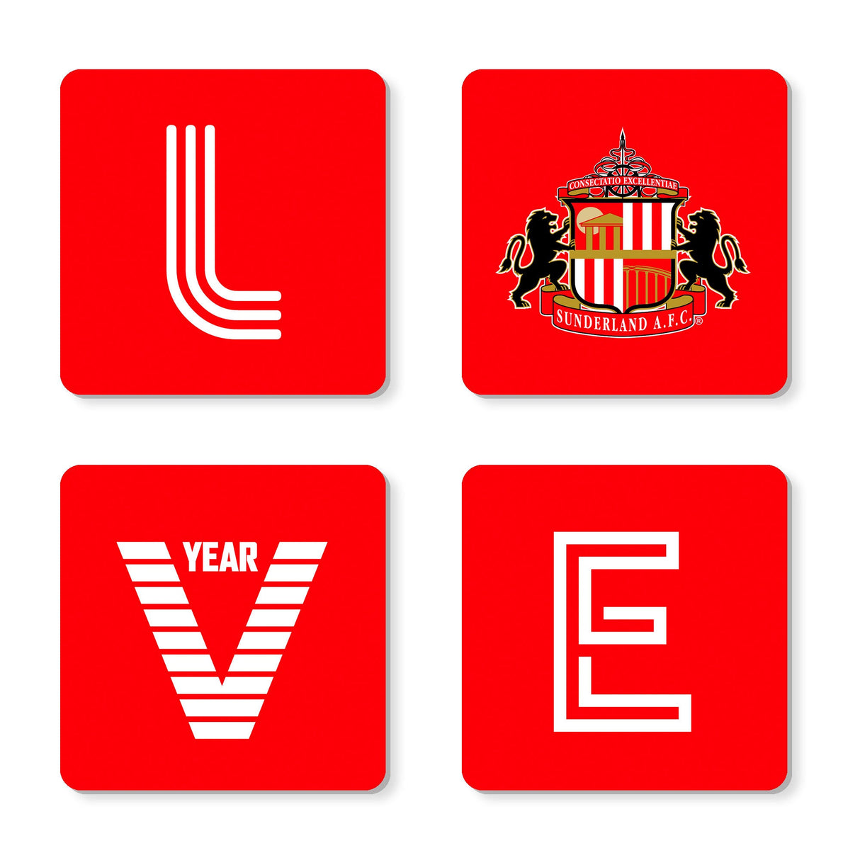 Personalised Sunderland FC Love Coasters