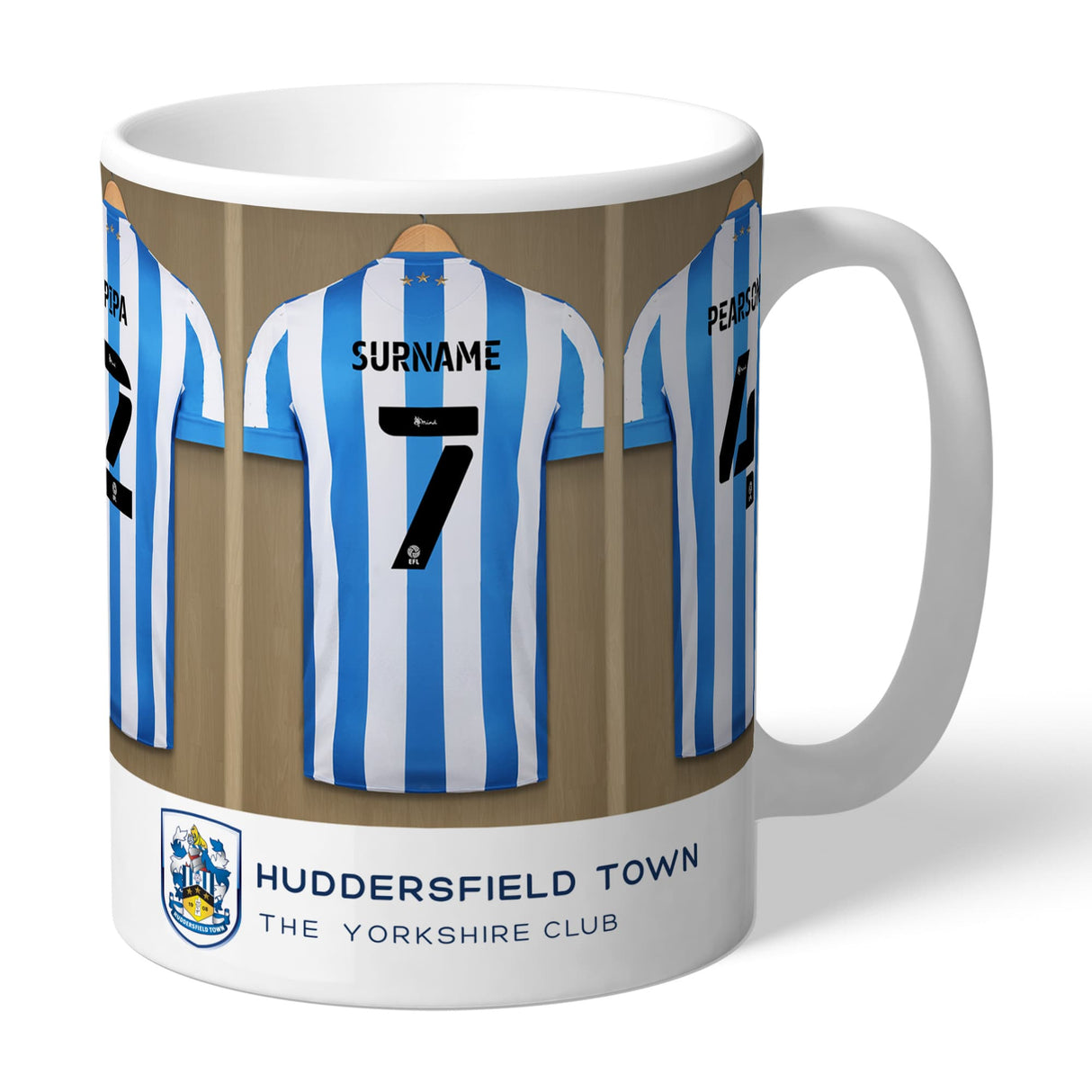 Personalised Huddersfield Town AFC Dressing Room Mug
