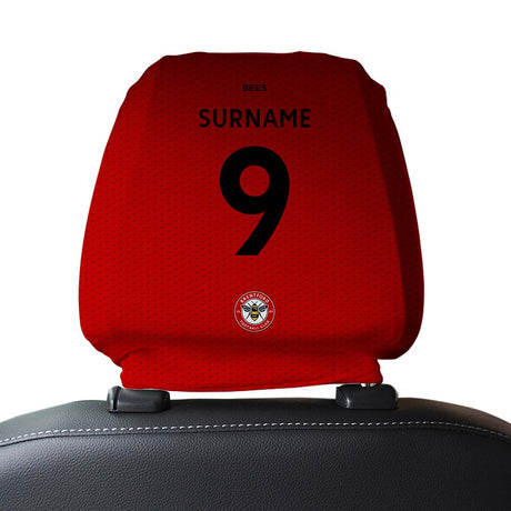 Personalised Football Team Headrest Covers