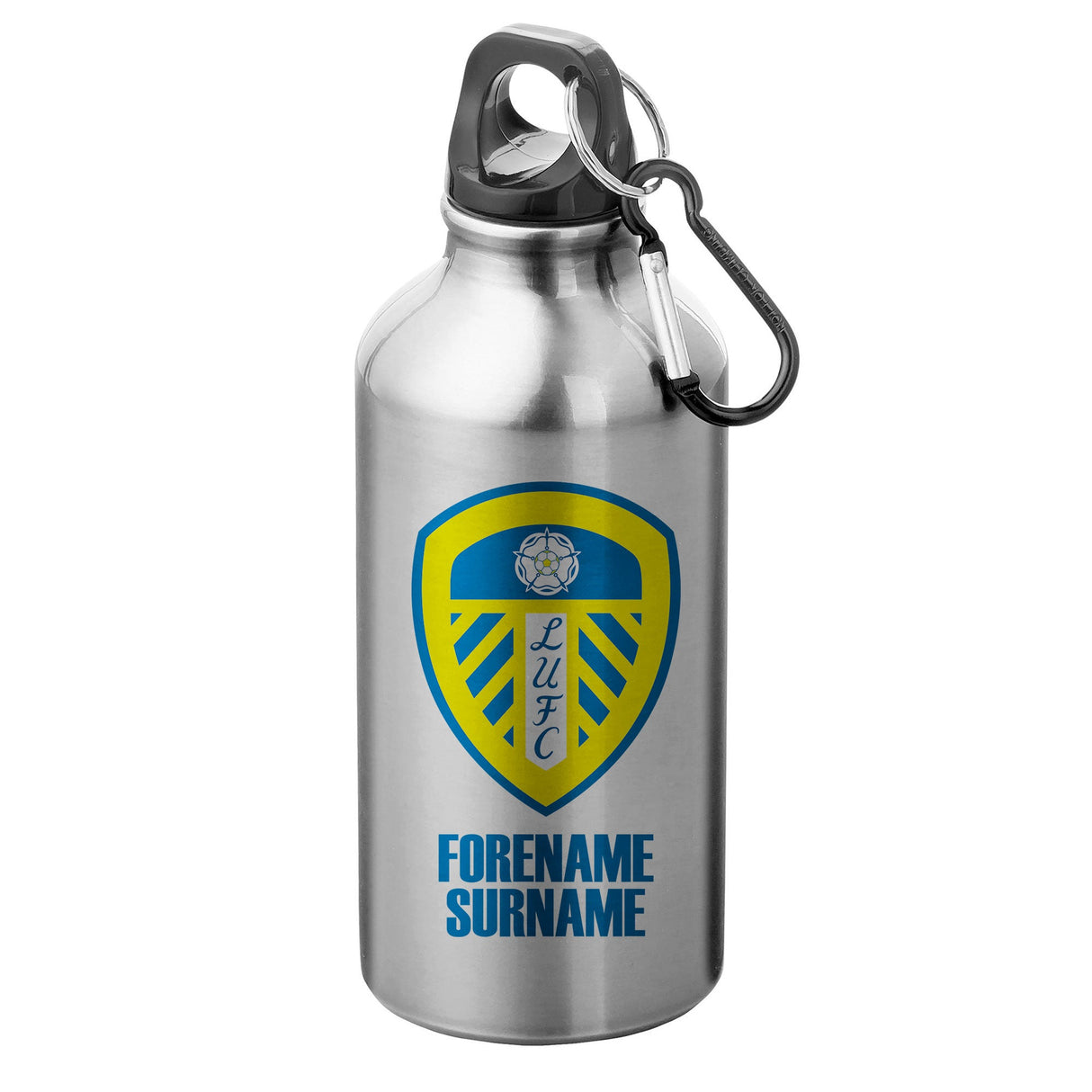 Personalised Leeds United FC Crest Water Bottle
